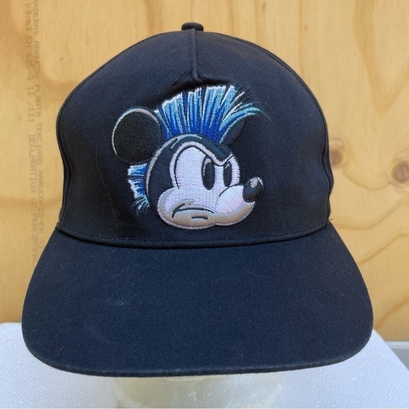 Disney Other - Disney Hat Youth ,one size ,Stretch Blue Mohawk Mickey Mouse Fitted Baseball Cap